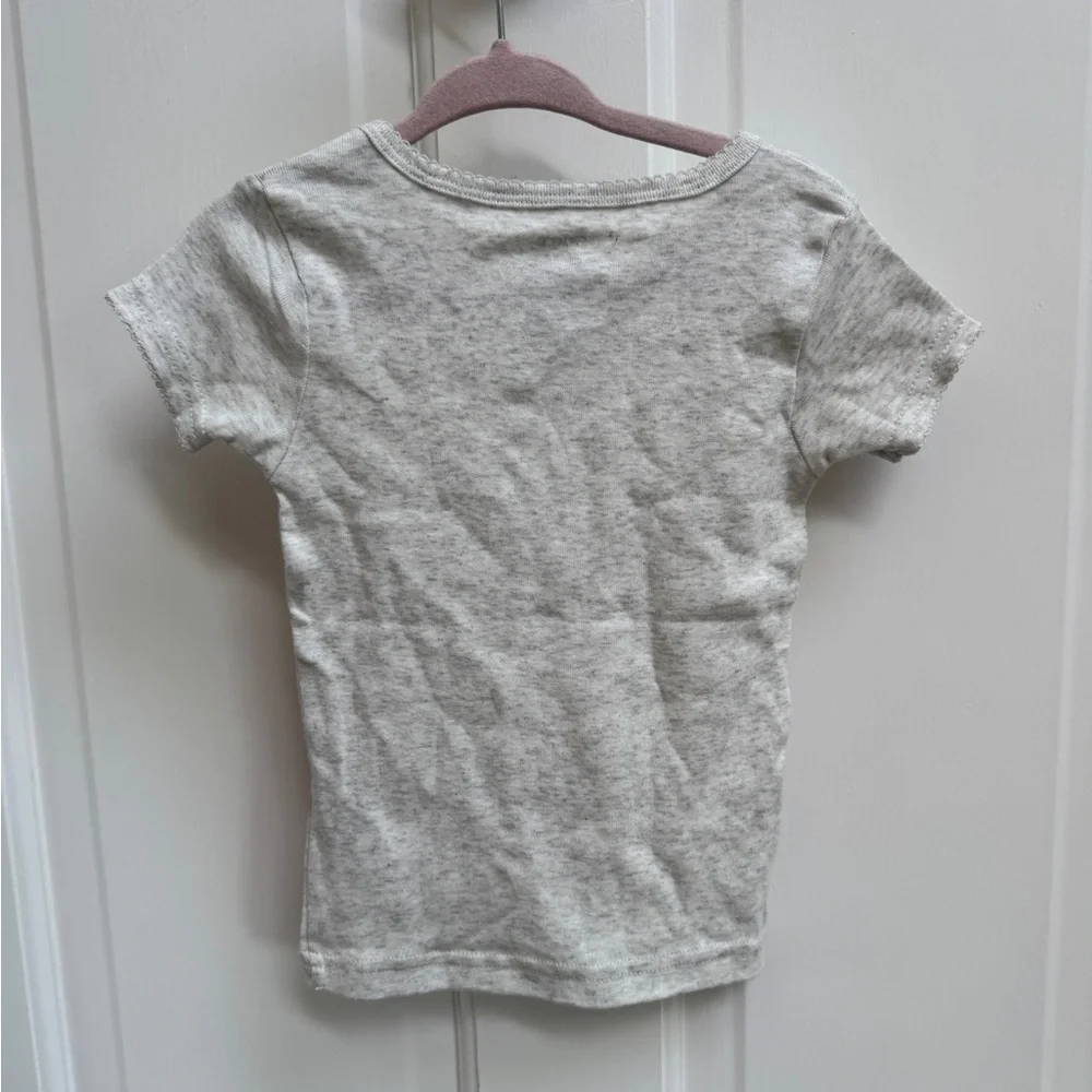 NWOT Carter's 2T Gray Short Sleeve Tee w Giraffe Design Day Dreamer Panama Top